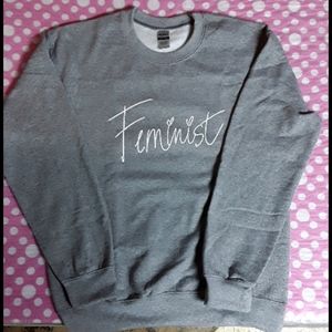 Small Unisex Gildan Feminist Sweatshirt *Brand New